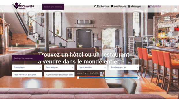 hotelrestoavendre.com