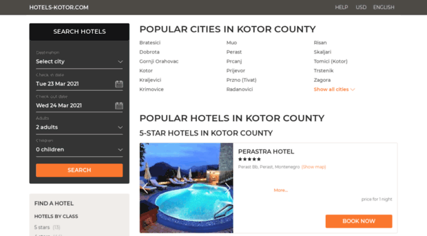 hotels-kotor.com