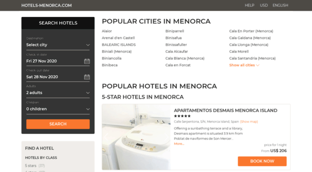 hotels-menorca.com