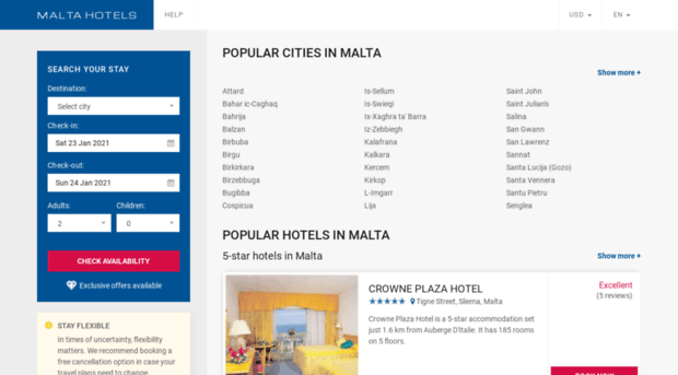 hotels-of-malta.com