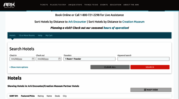 hotels.arkencounter.com