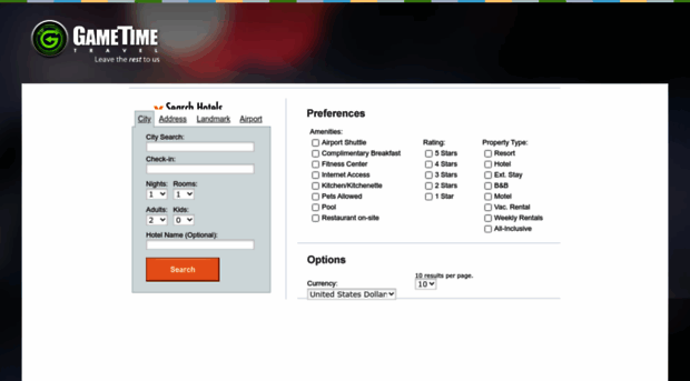 hotels.gametimetravel.com