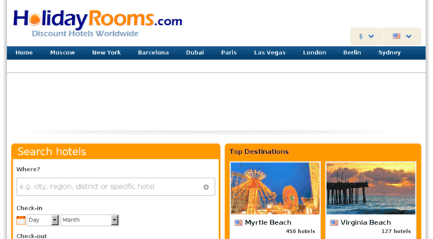 hotels.holidayrooms.com