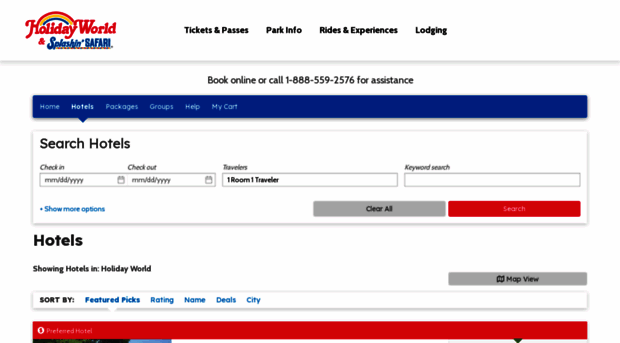 hotels.holidayworld.com