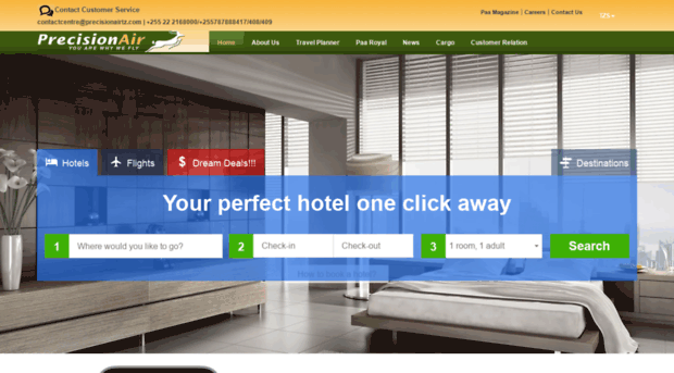 hotels.precisionairtz.com