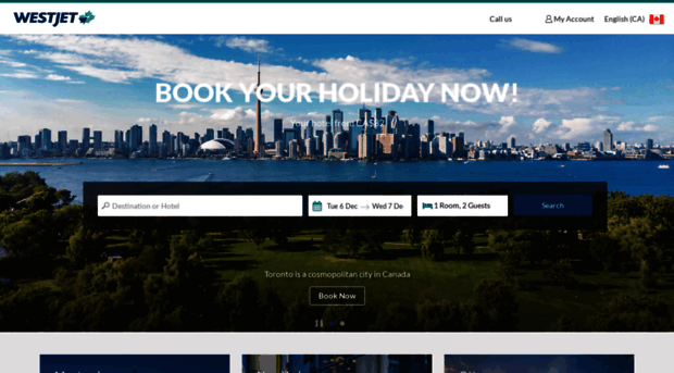 hotels.westjet.com