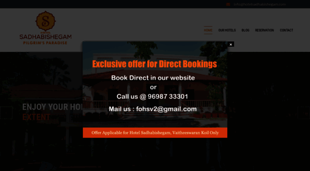 hotelsadhabishegam.com