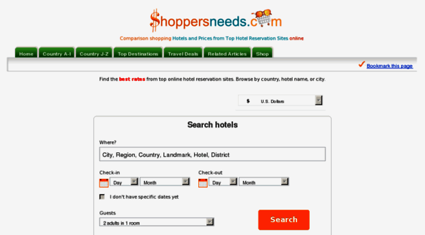 hotelsearch.shoppersneeds.com