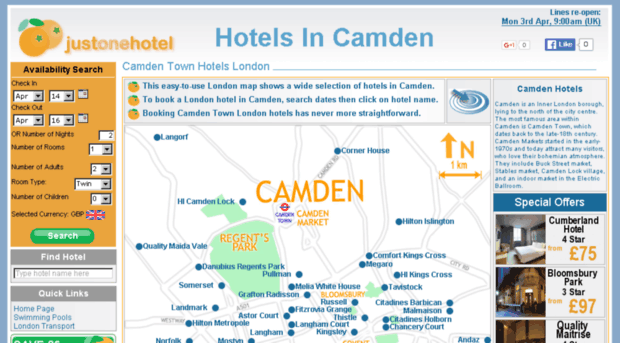 hotelsincamden.co.uk