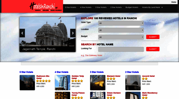 hotelsinranchi.net