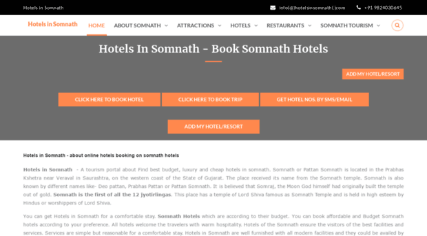 hotelsinsomnath.com