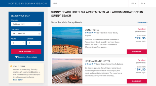 hotelsinsunnybeach.com