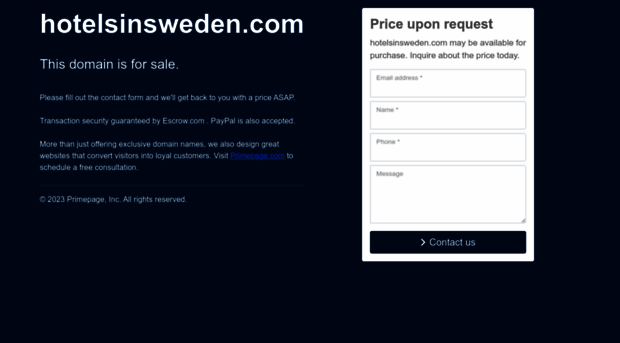 hotelsinsweden.com