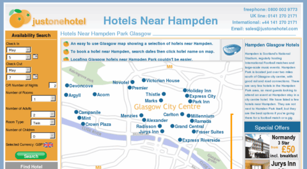 hotelsnearhampden.com