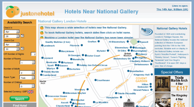 hotelsnearnationalgallery.co.uk