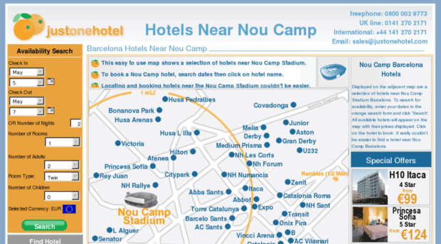 hotelsnearnoucamp.com