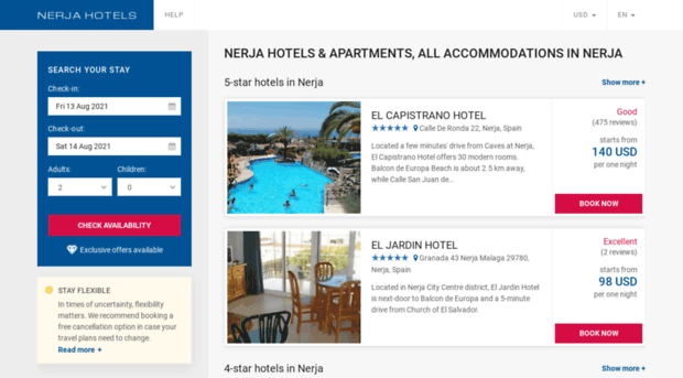 hotelsnerja.com