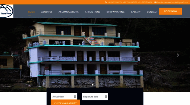 hotelsnowviewchopta.in