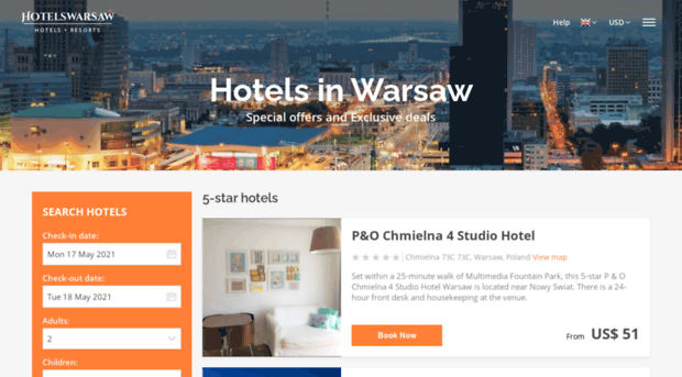 hotelswarsaw.net