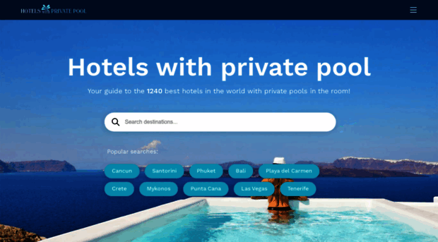 hotelswithprivatepool.com