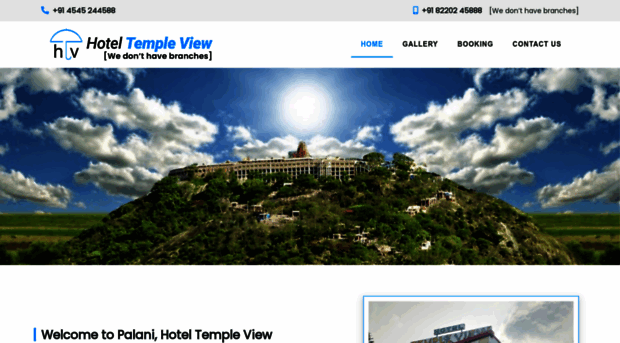 hoteltempleviewpalani.com