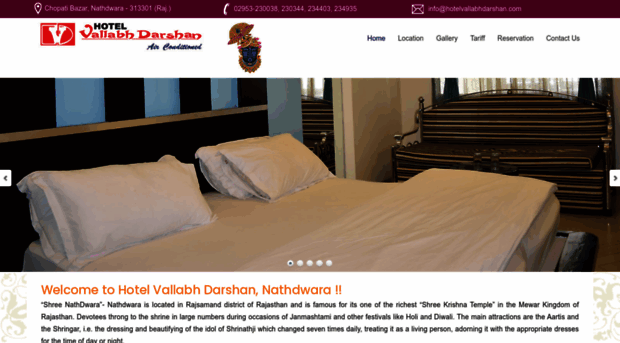 hotelvallabhdarshan.com