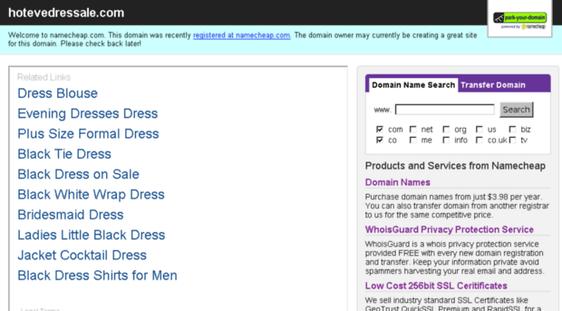 hotevedressale.com