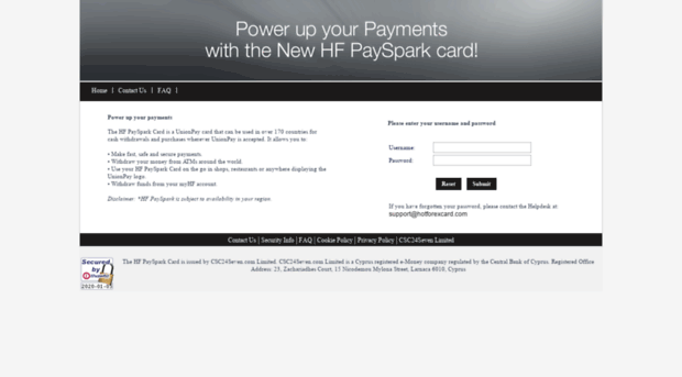 Payspark card