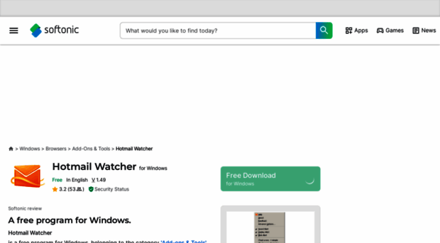 hotmail-watcher.en.softonic.com