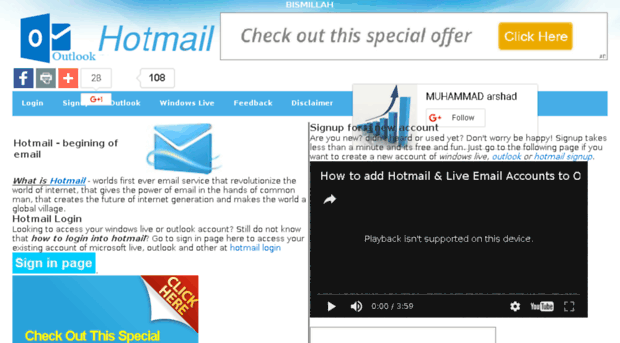 hotmail.comlog.in