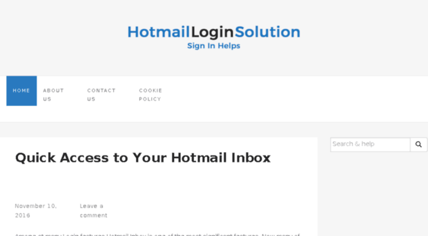 hotmailoginsolution.com