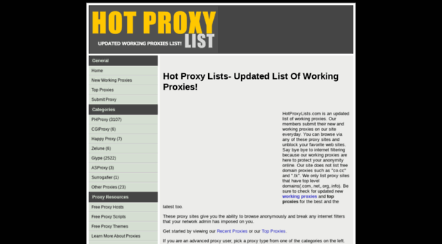 hotproxylist.com