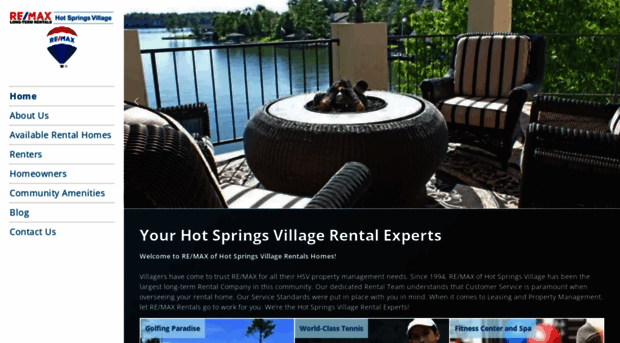 hotspringsvillagerentalhomes.com