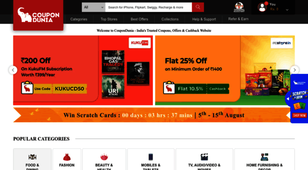 hotstar.coupondunia.in