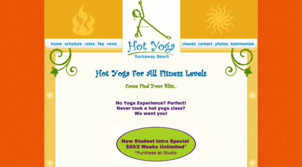 hotyogarockawaybeach.com