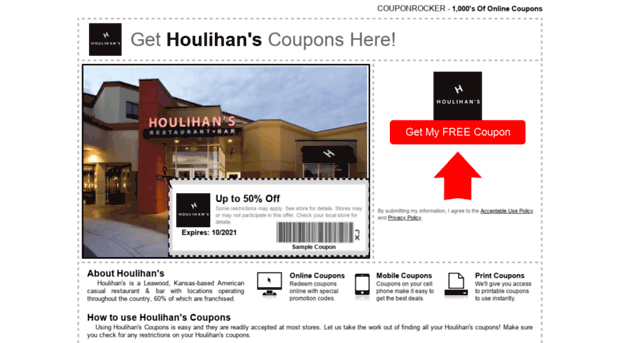 houlihans.couponrocker.com