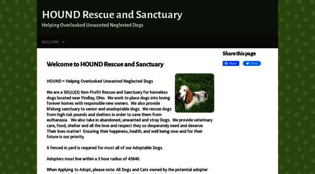 houndrescueandsanctuary.com