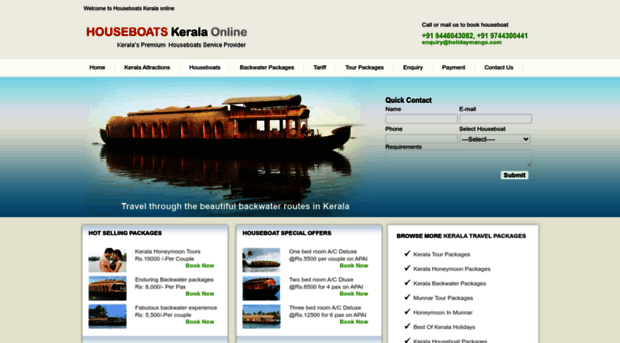 houseboatskeralaonline.com