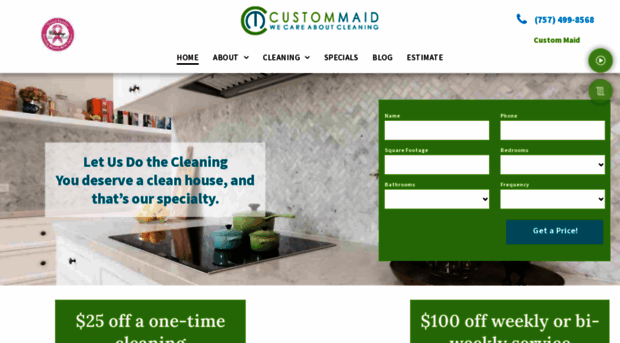 housecleaningbycustommaid.com