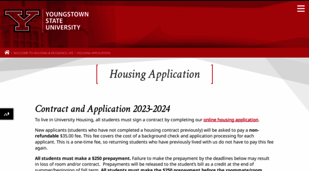 housingapp.ysu.edu