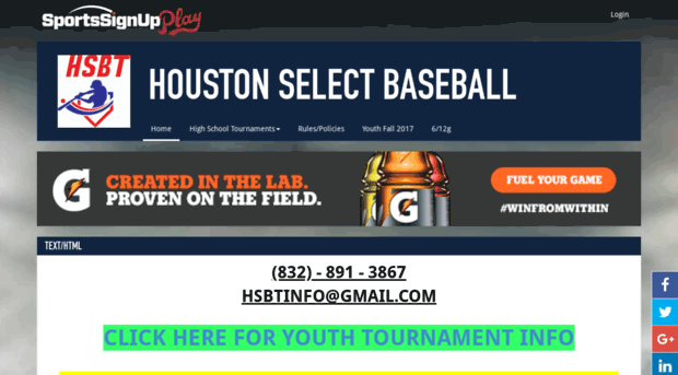 houstonselectbaseball.net