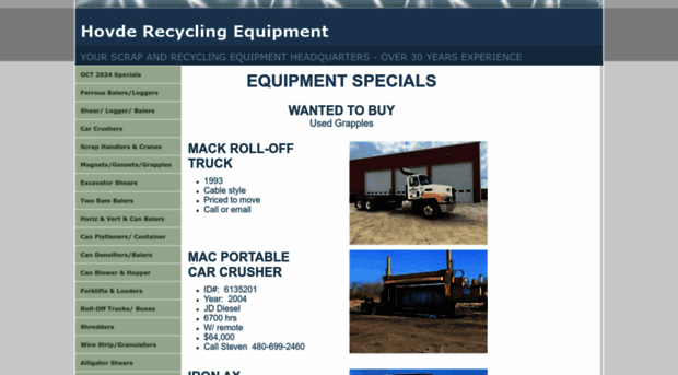 hovderecyclingequipment.com