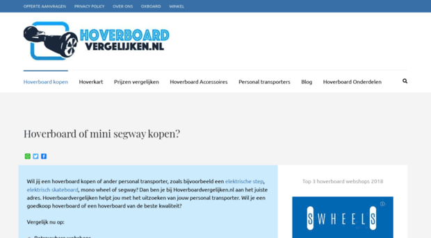 hoverboardvergelijken.nl