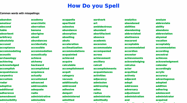 how-do-you-spell.com