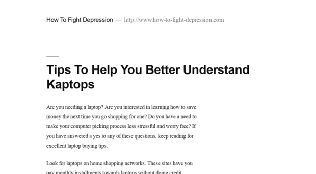 how-to-fight-depression.com