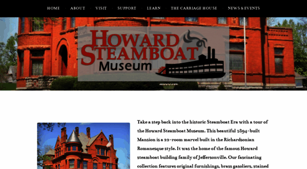 howardsteamboatmuseum.org