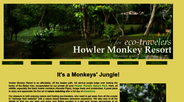 howlermonkeyresort.bz