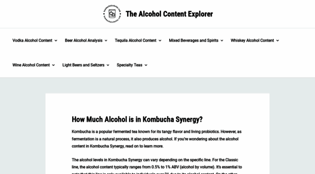 howmuchalcoholin.com