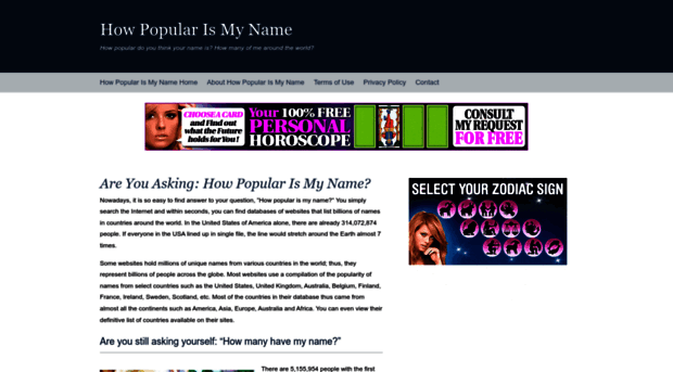 howpopularismyname.com