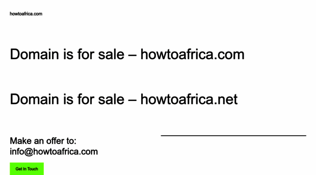 howtoafrica.com